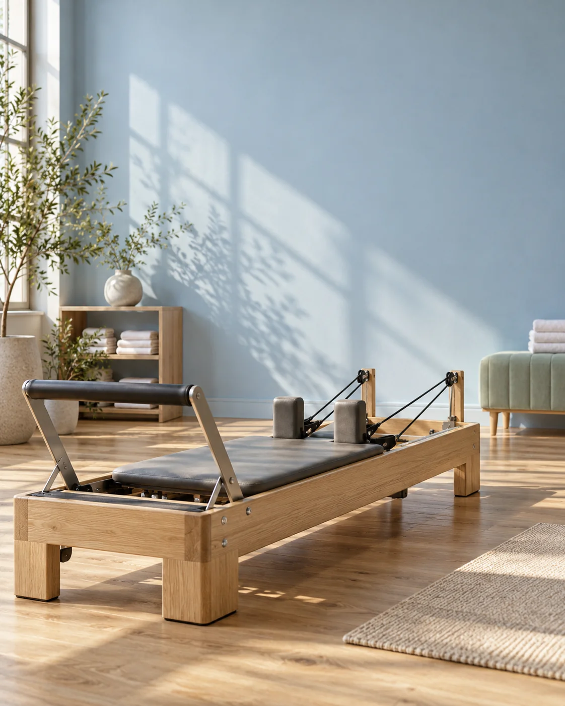 Sunlit Pilates studio for the Form & Motion campaign concept